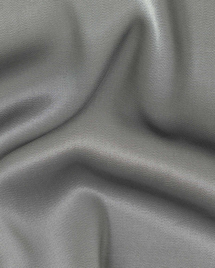 Grey Metallic Silk Lame Fabric 110cm | Korean