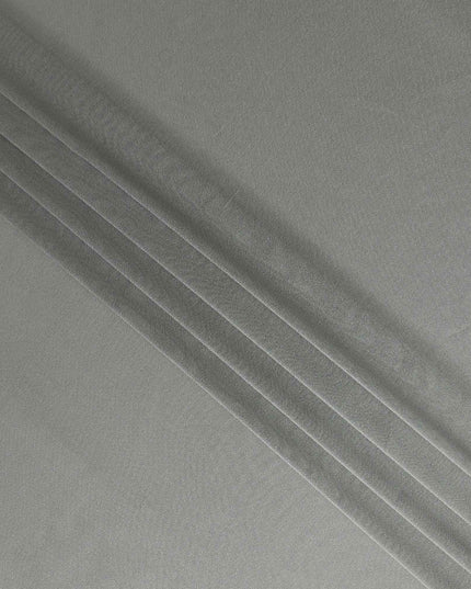 Grey Metallic Silk Lame Fabric 110cm | Korean