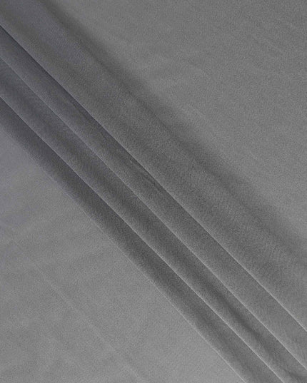 Grey Metallic Silk Lame Fabric 110cm | Korean