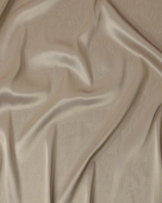 Beige Metallic Silk Lame Fabric 110cm | Korean