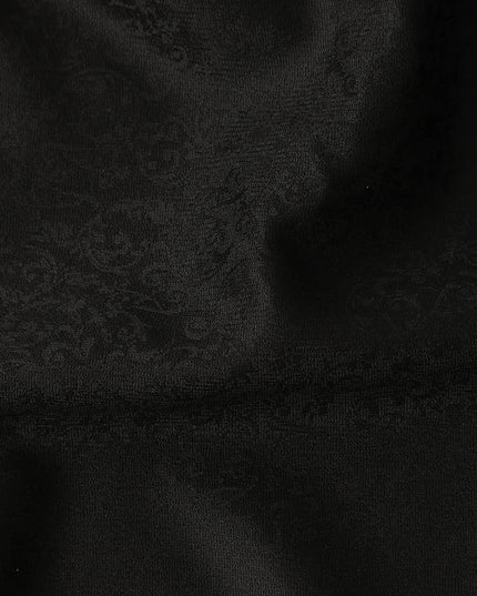 Super 130 Black Italian Wool Suiting Fabric 150cm