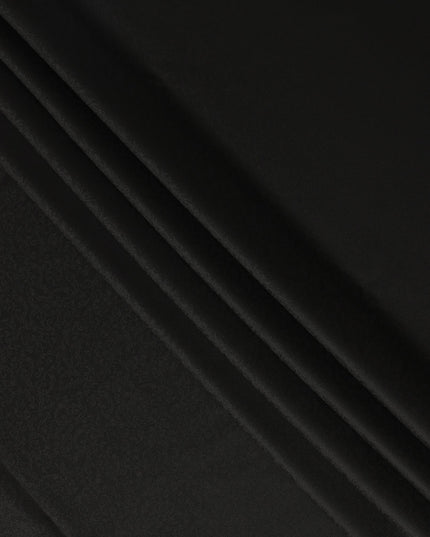 Super 130 Black Italian Wool Suiting Fabric 150cm