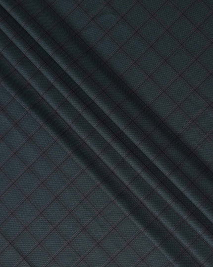 Super 130 Green Italian Wool Suiting Fabric 150cm