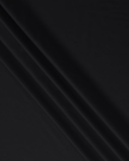 Selka Super 160 Black Wool Cashmere Suiting 150cm