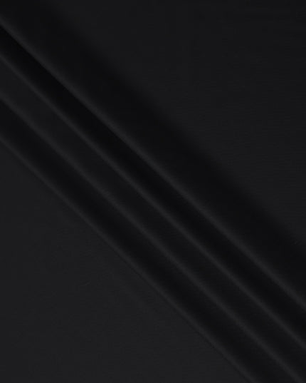 Selka Super 160 Black Wool Cashmere Suiting 150cm