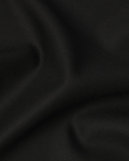 Selka Super 160 Black Wool Cashmere Suiting 150cm