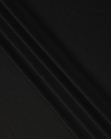 Selka Super 160 Black Wool Cashmere Suiting 150cm