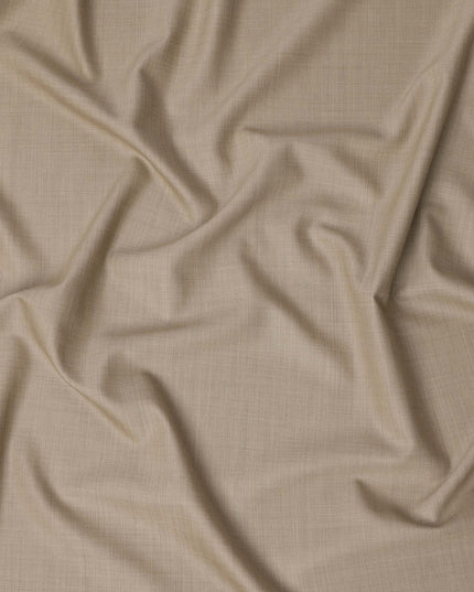 Selka Super 160 Beige Wool Cashmere Suiting 150cm
