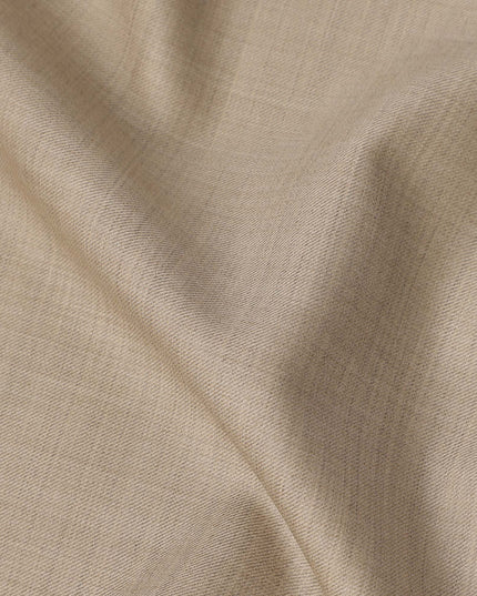 Selka Super 160 Beige Wool Cashmere Suiting 150cm