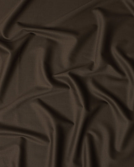 Chocolate Brown Wool Suiting Italy 3.5m Piece