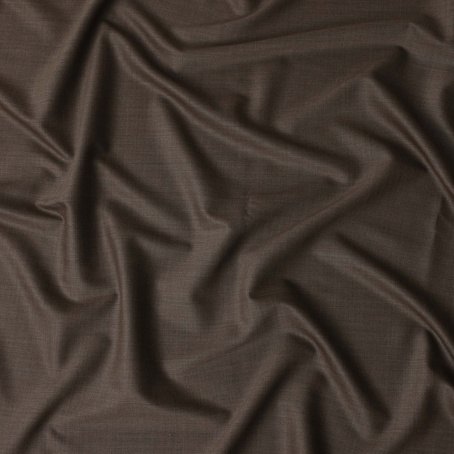 Dark Brown Wool Suiting Italy 3.6m Piece 150cm