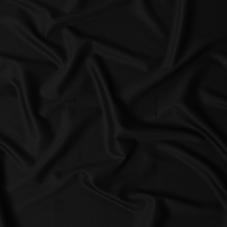 Black Wool Suiting Italy 3.5m Piece 150cm