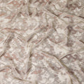 Cream Metallic Silk Chiffon South Korea 110cm