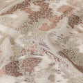 Cream Metallic Silk Chiffon South Korea 110cm