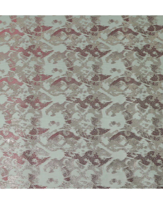 Sage Green Metallic Silk Chiffon South Korea 110cm