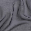 Charcoal Smoke Grey Pure Wrinkle Silk Chiffon Fabric 110cm
