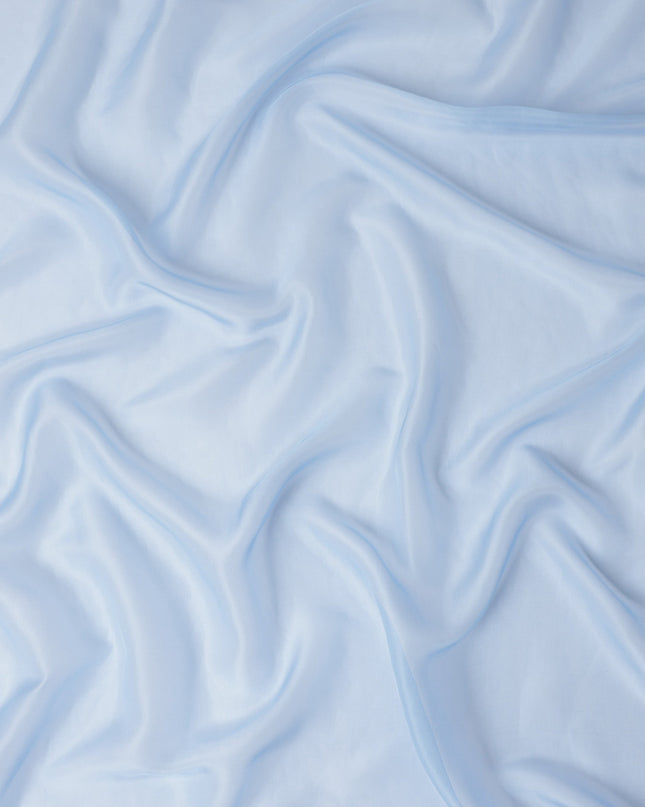 Sky Blue Plain Silk Chiffon Fabric 110cm
