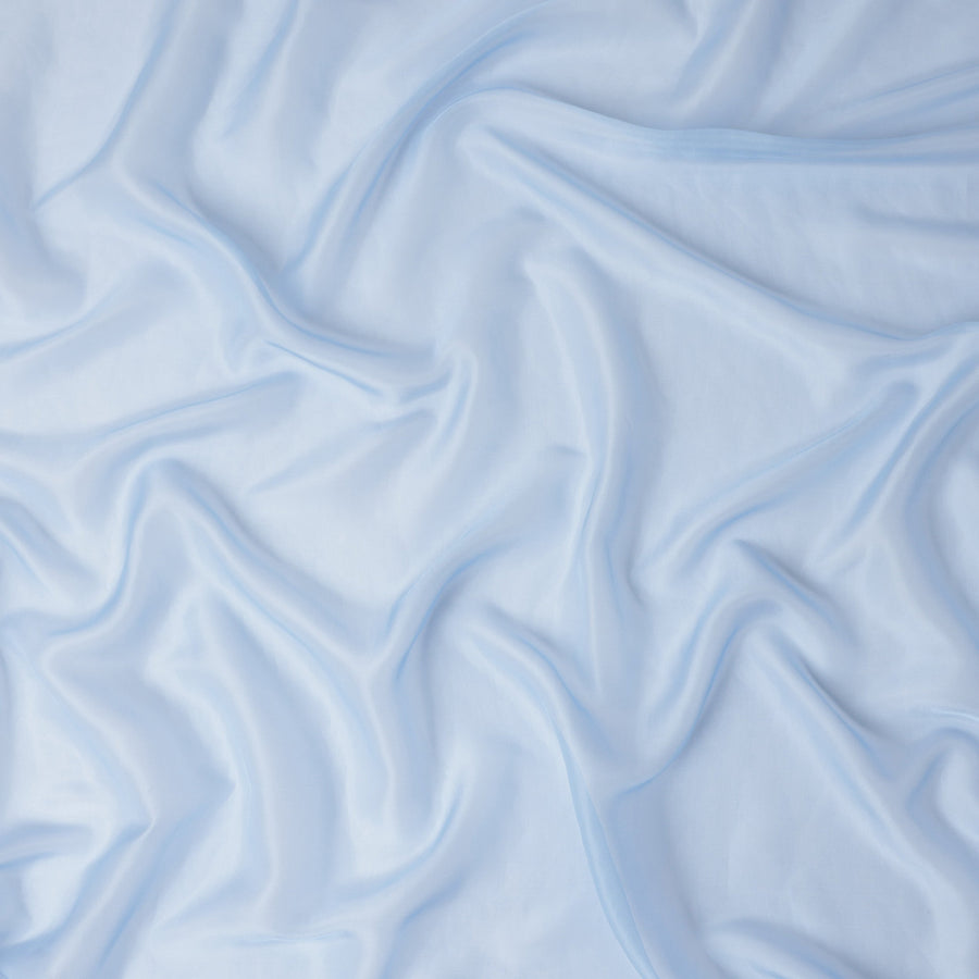 Sky Blue Plain Silk Chiffon Fabric 110cm
