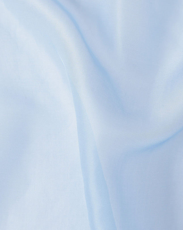 Sky Blue Plain Silk Chiffon Fabric 110cm