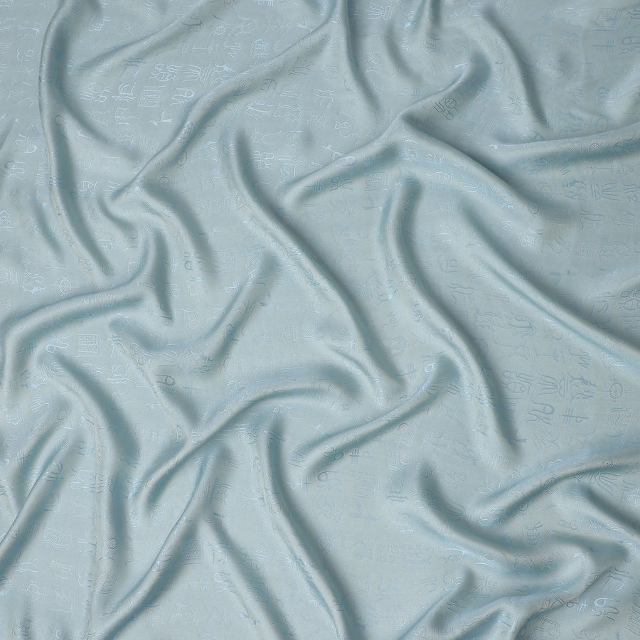 Sage Mint Green Premium Pure Silk Satin with Jacquard Fabric