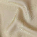 Ivory Champagne Beige Premium Pure Silk Satin with Jacquard 