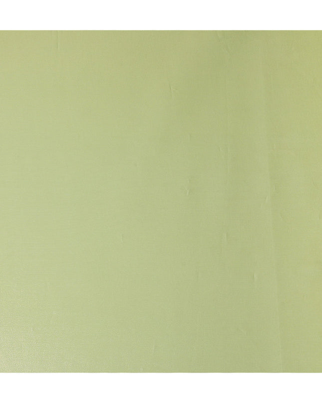 Pistachio Green Pure Silk Chiffon with Metallic Fabric 110cm