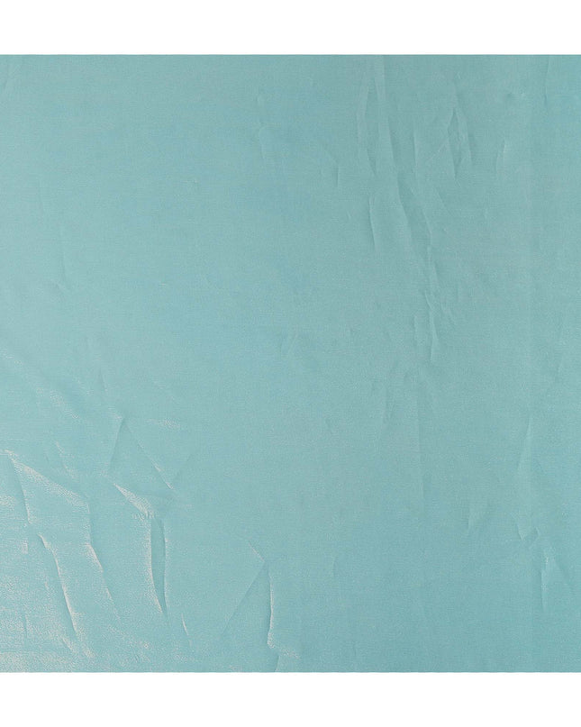 Pistachio Green Pure Silk Chiffon with Metallic Fabric 110cm