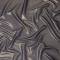 Steel Silver Grey Pure Silk Chiffon with Metallic Fabric 110