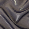 Steel Silver Grey Pure Silk Chiffon with Metallic Fabric 110