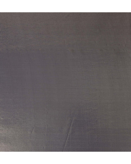 Steel Silver Grey Pure Silk Chiffon with Metallic Fabric 110