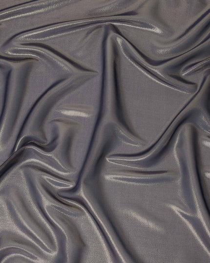 Pistachio Green Pure Silk Chiffon with Metallic Fabric 110cm
