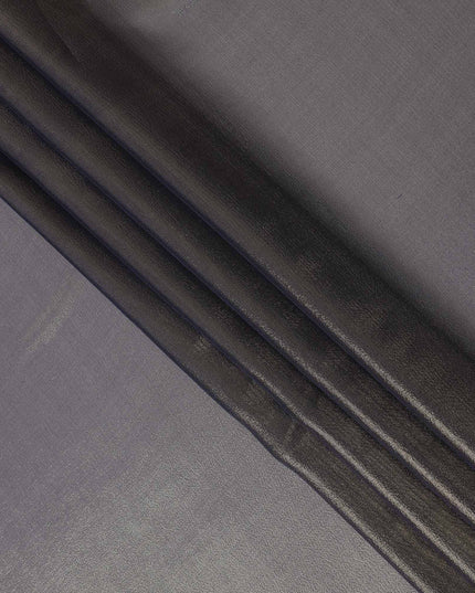 Pistachio Green Pure Silk Chiffon with Metallic Fabric 110cm