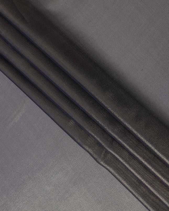 Pistachio Green Pure Silk Chiffon with Metallic Fabric 110cm