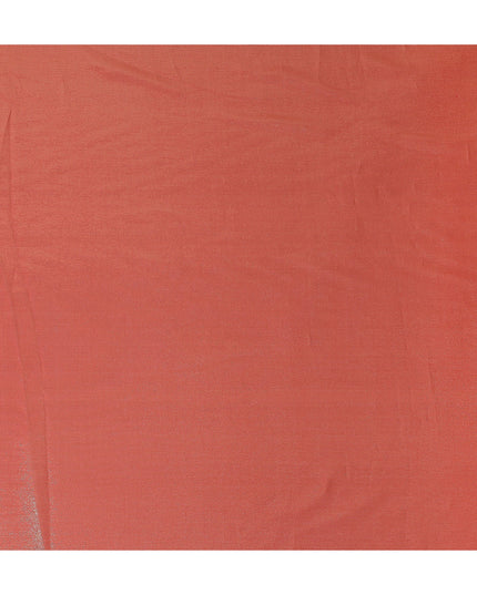 Steel Silver Grey Pure Silk Chiffon with Metallic Fabric 110