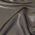 Taupe Grey Pure Silk Chiffon with Metallic Fabric 110cm