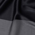 Jet Black Pure Silk Chiffon with Metallic Fabric 110cm