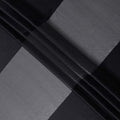 Jet Black Pure Silk Chiffon with Metallic Fabric 110cm