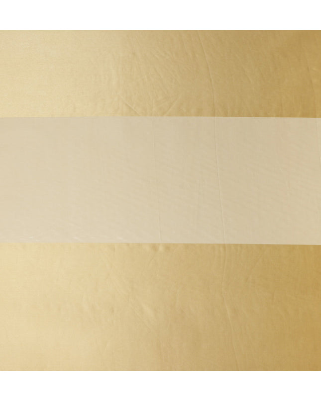 Champagne Gold Pure Silk Chiffon with Metallic Fabric 110cm