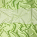 Lime Green Pure Silk Chiffon with Metallic Fabric 110cm