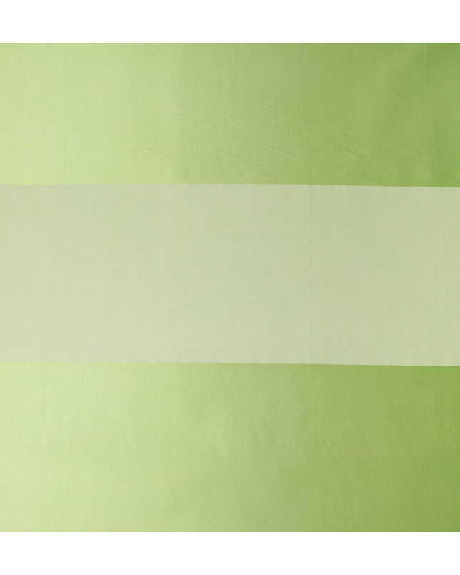 Lime Green Pure Silk Chiffon with Metallic Fabric 110cm