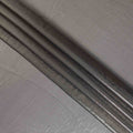 Dove Grey Pure Silk Chiffon with Metallic Fabric 110cm