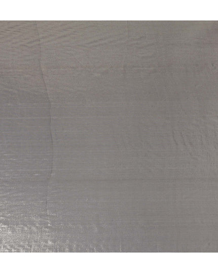 Dove Grey Pure Silk Chiffon with Metallic Fabric 110cm