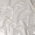 Pearl White Pure Silk Chiffon with Metallic Fabric 110cm