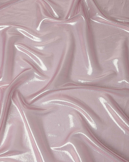 Orchid Lilac Pink Pure Silk Chiffon with Metallic Fabric 110