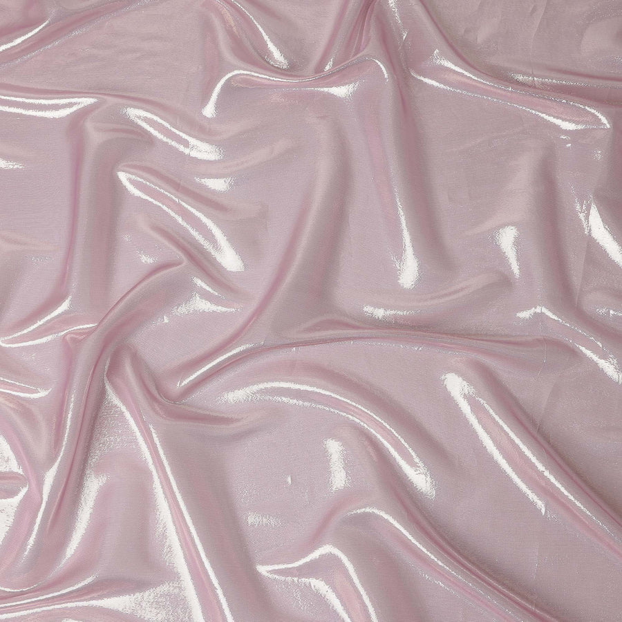 Orchid Lilac Pink Pure Silk Chiffon with Metallic Fabric 110