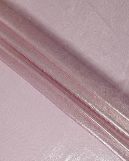 Orchid Lilac Pink Pure Silk Chiffon with Metallic Fabric 110