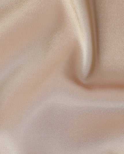Champagne Rose Beige Premium Pure Silk Lame Fabric 110cm