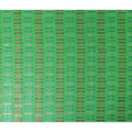 Emerald Green Multicolor Pure Silk Chiffon with Metallic Lur
