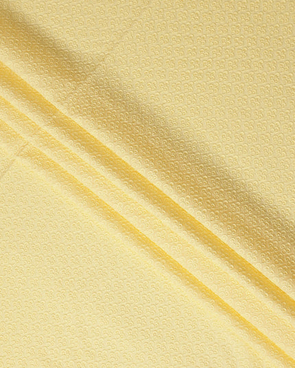 Buttercream Yellow Cotton Voile Embroidery Fabric 150cm