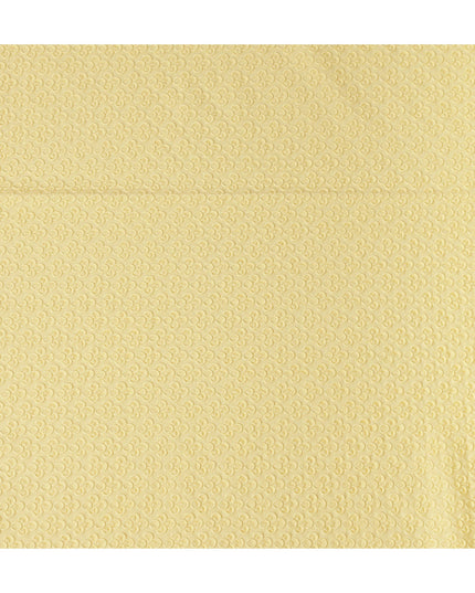 Buttercream Yellow Cotton Voile Embroidery Fabric 150cm